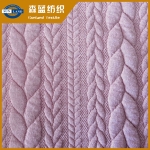 麦穗提花空气层 Jacquard interlock fabric